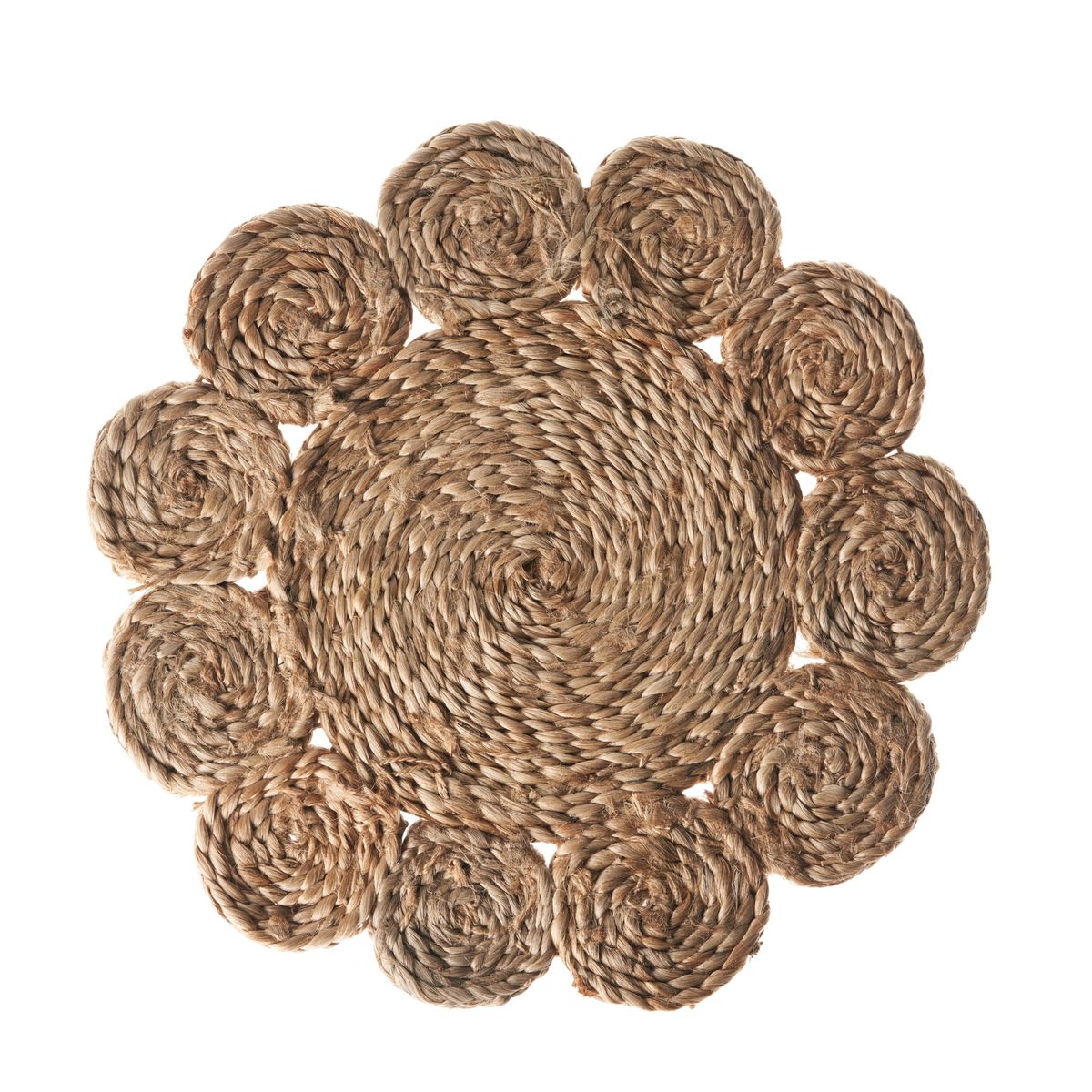 handwoven jute placemat jute placemat floral pattern